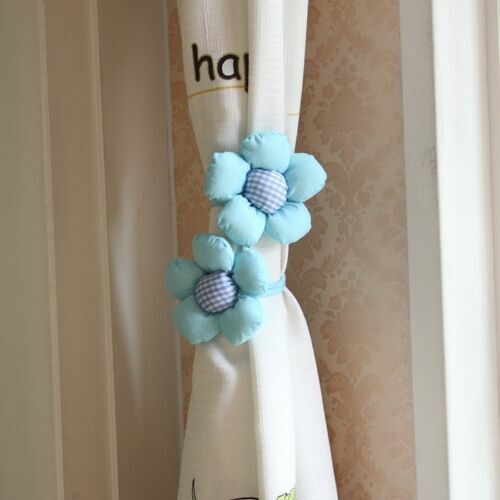 2X Flower Curtain Tieback Rope Holder Children Kids Bedroom Window Room Decor