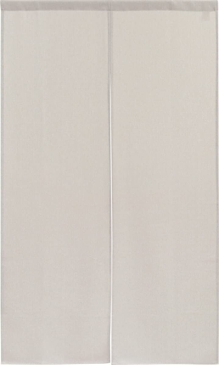 Simple Plain Noren Natural White-Tea Color 72×120cm Japan