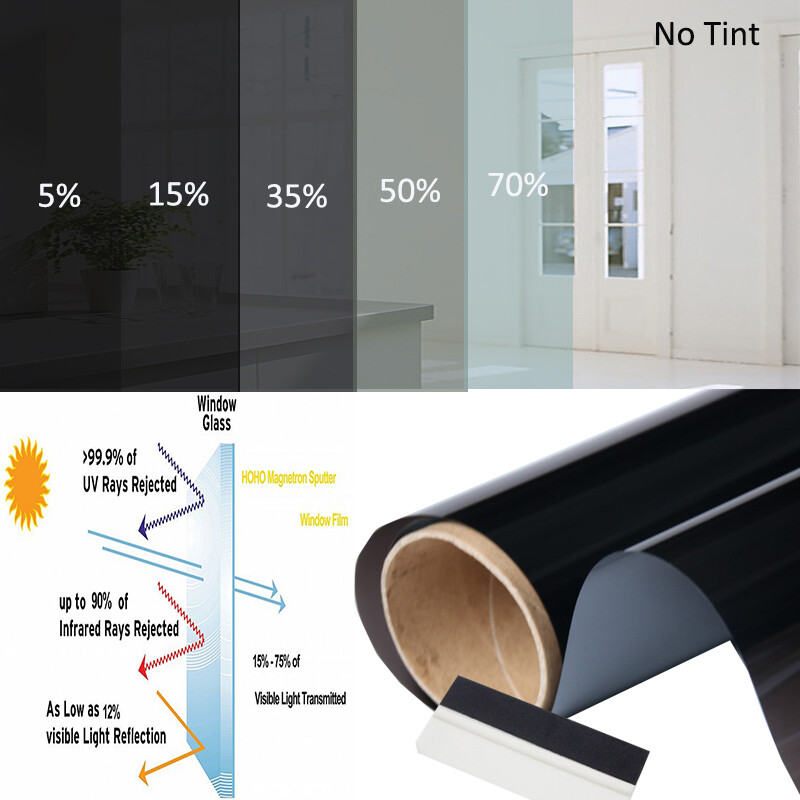 4MIL Nano Ceramic Window Tint Film Safety Privacy Solar Tint Anti-UV car foils
