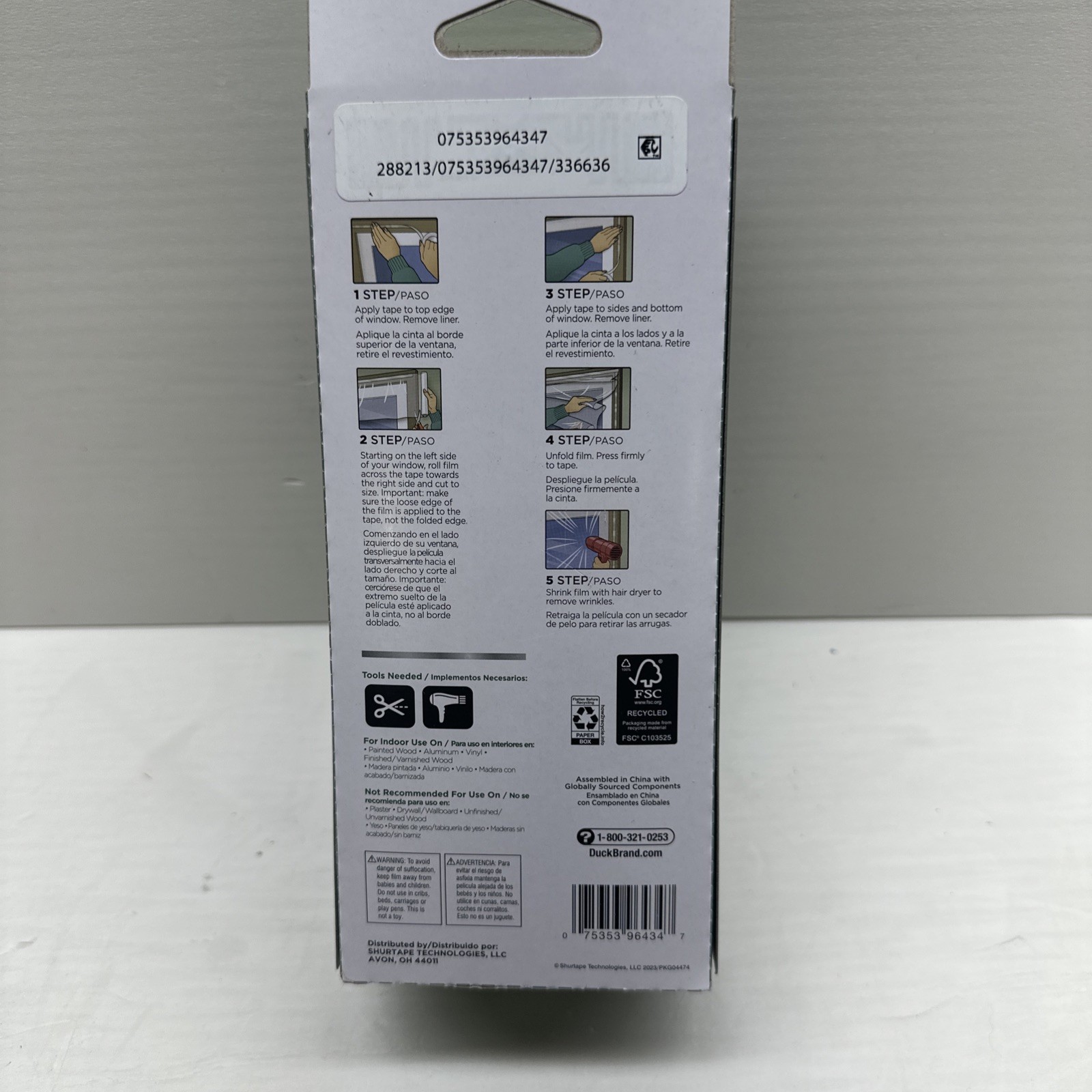 Duck Brand Window Insulation Kit – Winter Seal Kit Fits up to 10 Windows