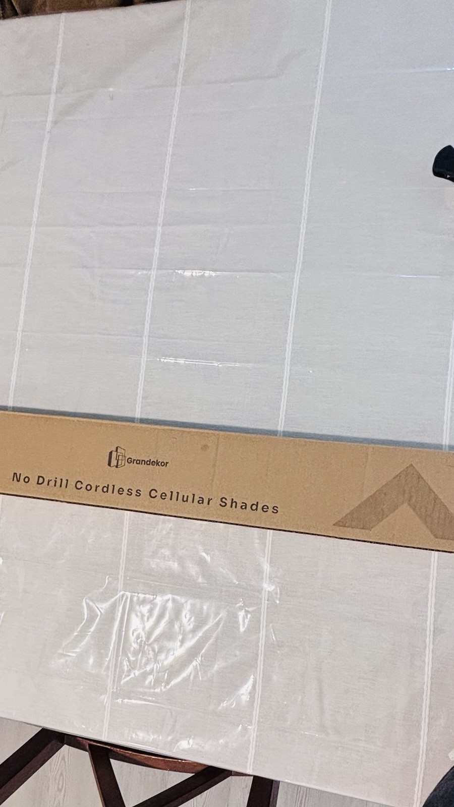 No Drill Cordless Cellular Shades 34”x64”
