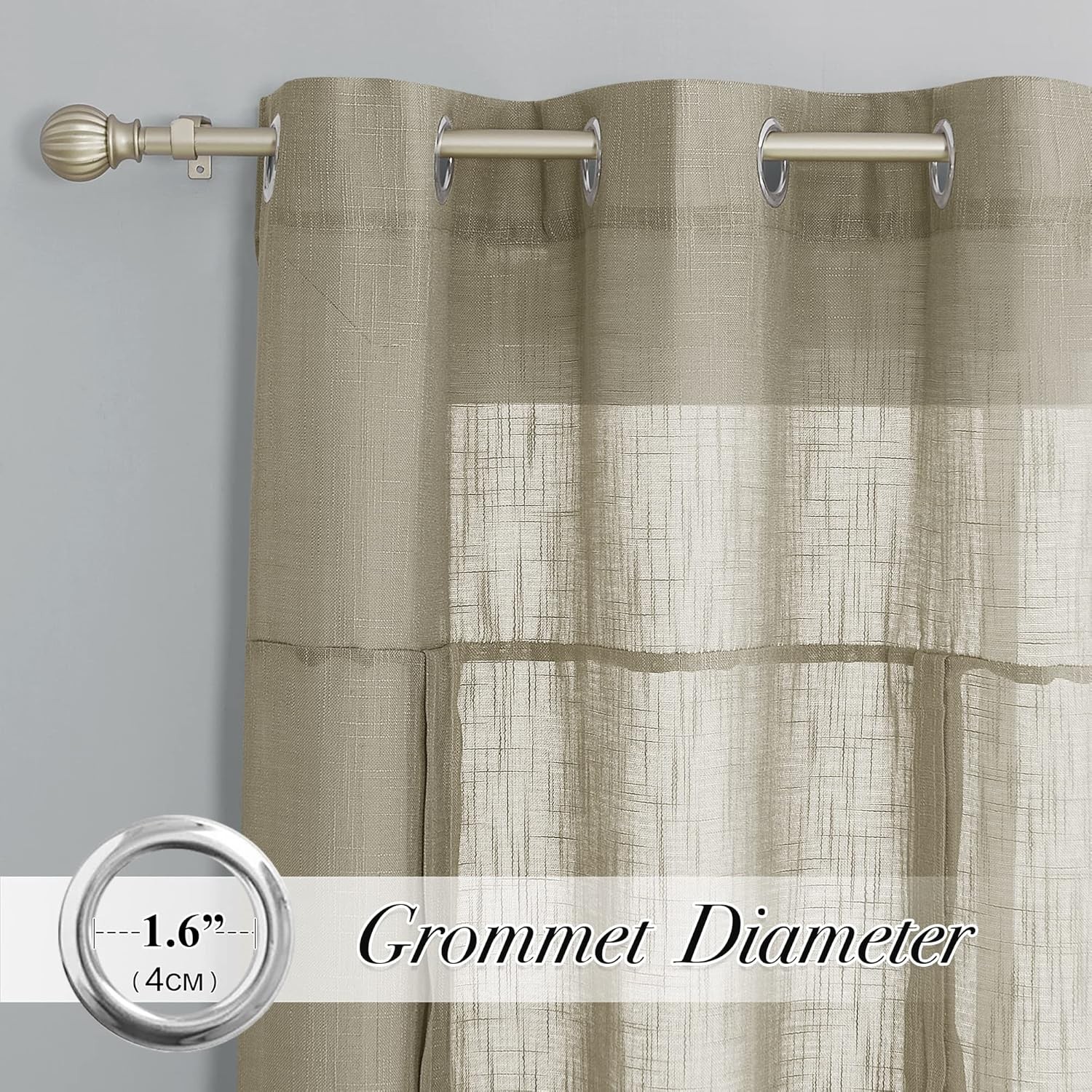 Kitchen Window Curtains – Short Curtains for Small Window Tie Up Shade Linen …