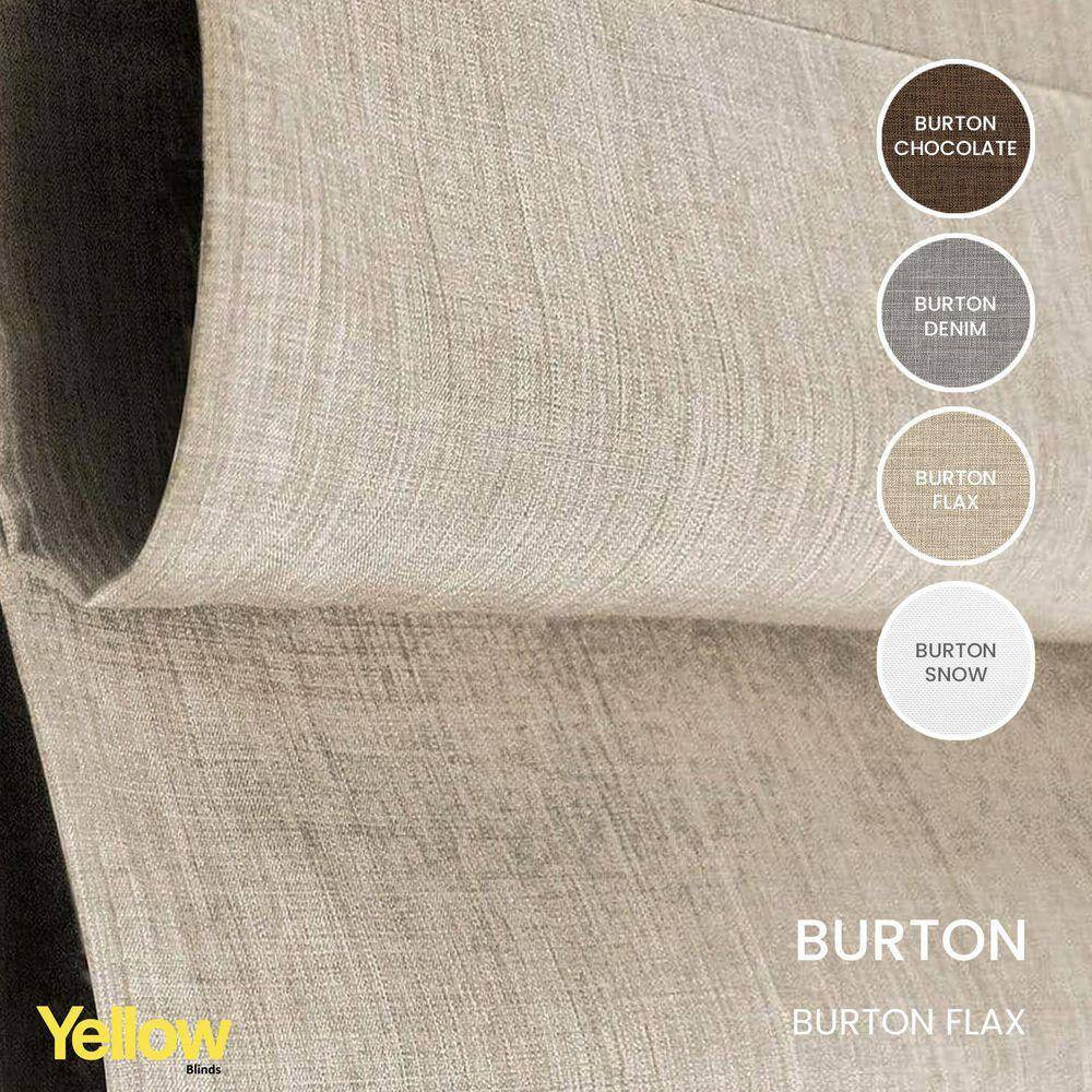 Burton Flax Light Filtering Cordless Polyester Roman Shades 32 In. W X 72 In. L