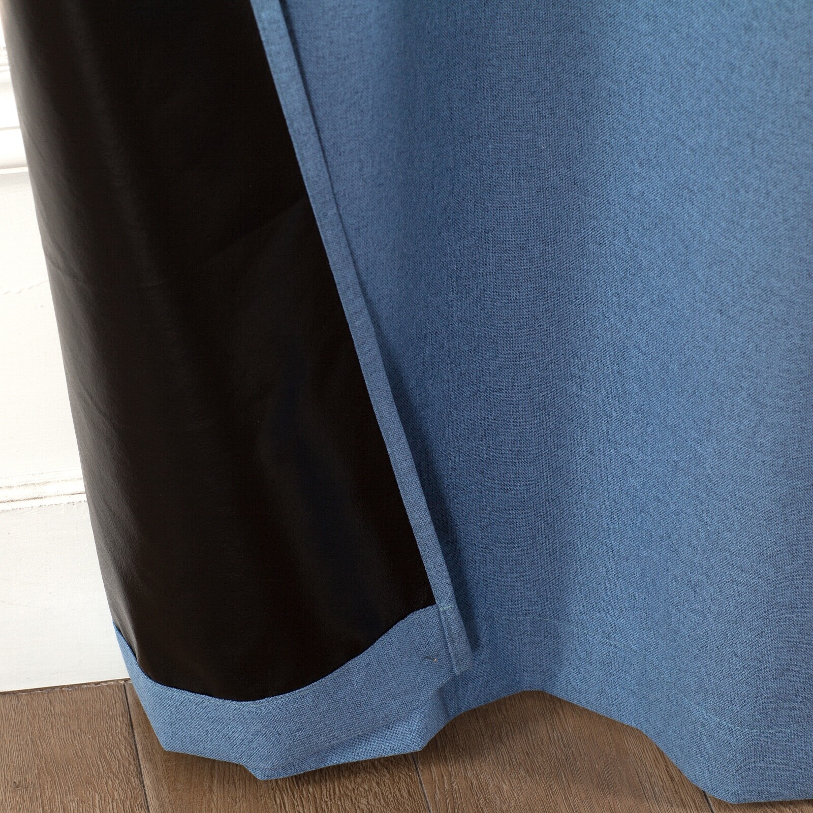 Blue 100% Blackout Window Curtains – Black Back & Grommets – 4 SIZES!!!