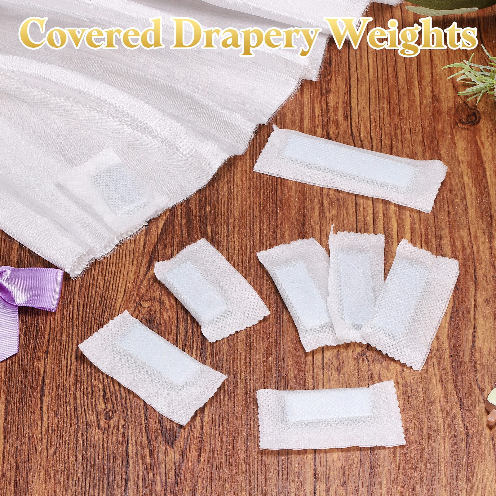10 Pcs 15G Each Covered Drapery Weights Curtain Weights Curtain Iron Pendant