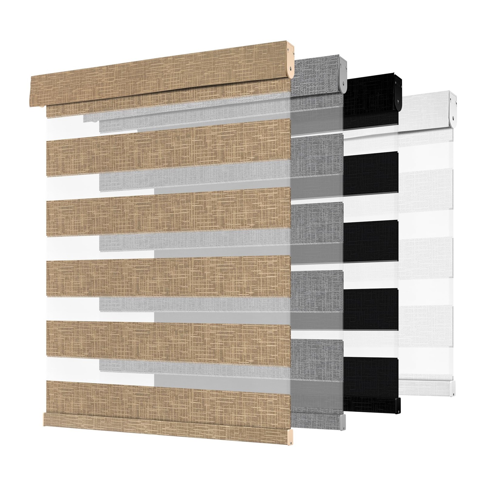 Cordless Zebra Blinds for Windows – Customizable Light Filtering & Blackout Z…