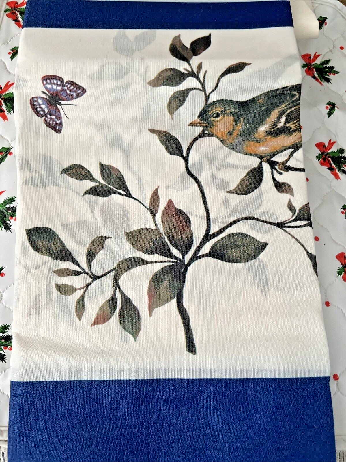 3pc Printed Curtains Set: 2Tiers &Swag 57″x30″ & 57″x24″ Love Birds, Achim”s