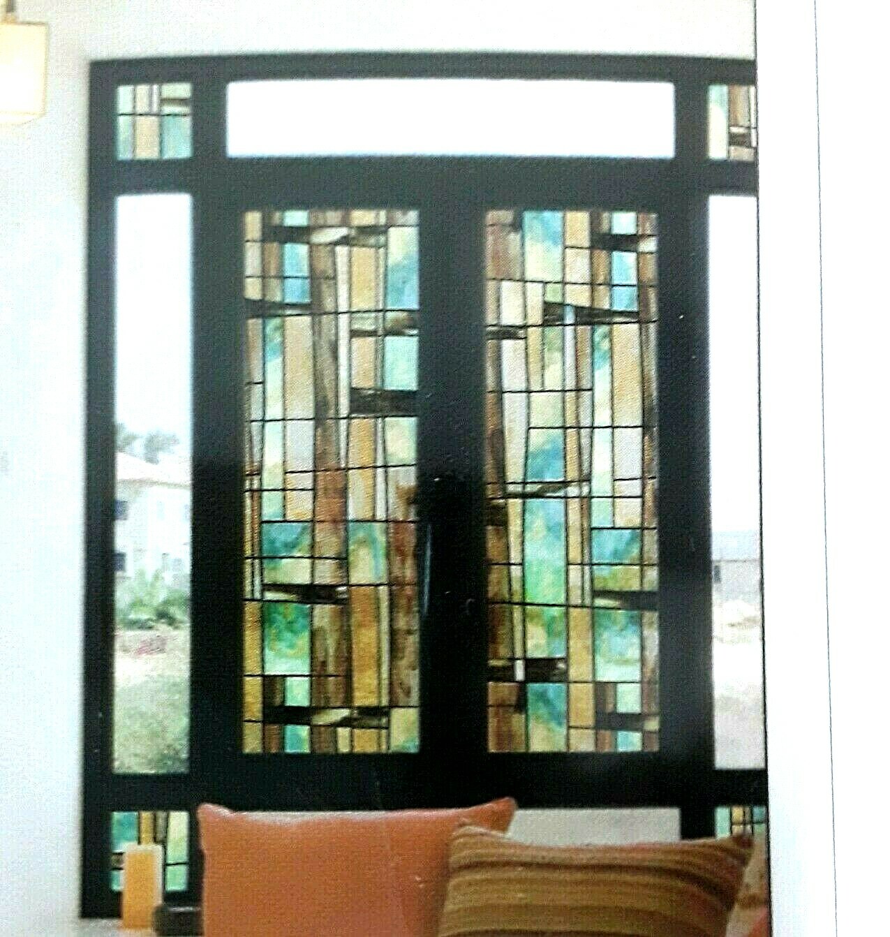 City Lights 24″ x 36″ Decorative Window Film Removable Washable