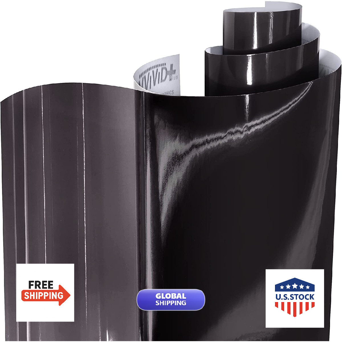 Vvivid Extra-Wide Headlight Taillight Vinyl Tint Wrap Roll Dark Smoke 60 X 60