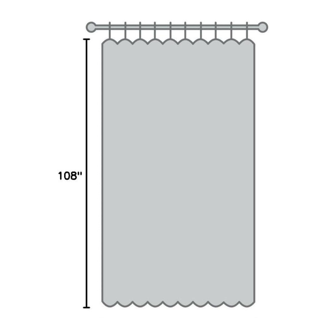 Ombre Gradient Blue White Textured Curtains 108 inch Length Room Darkening