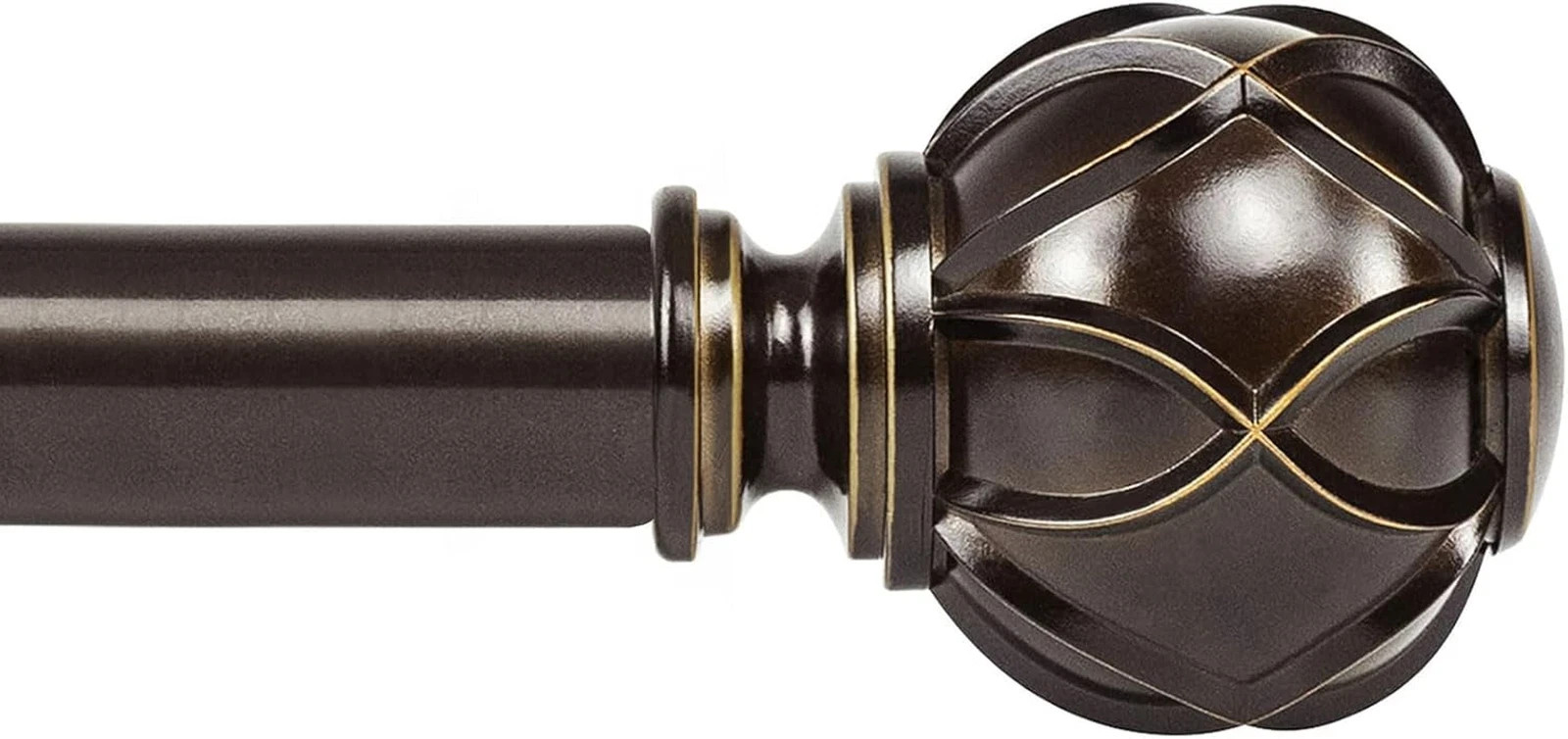 Curtain Rods for Windows 72 to 144 Inches (6-12Ft) Long Heavy Duty Curtain Rod,
