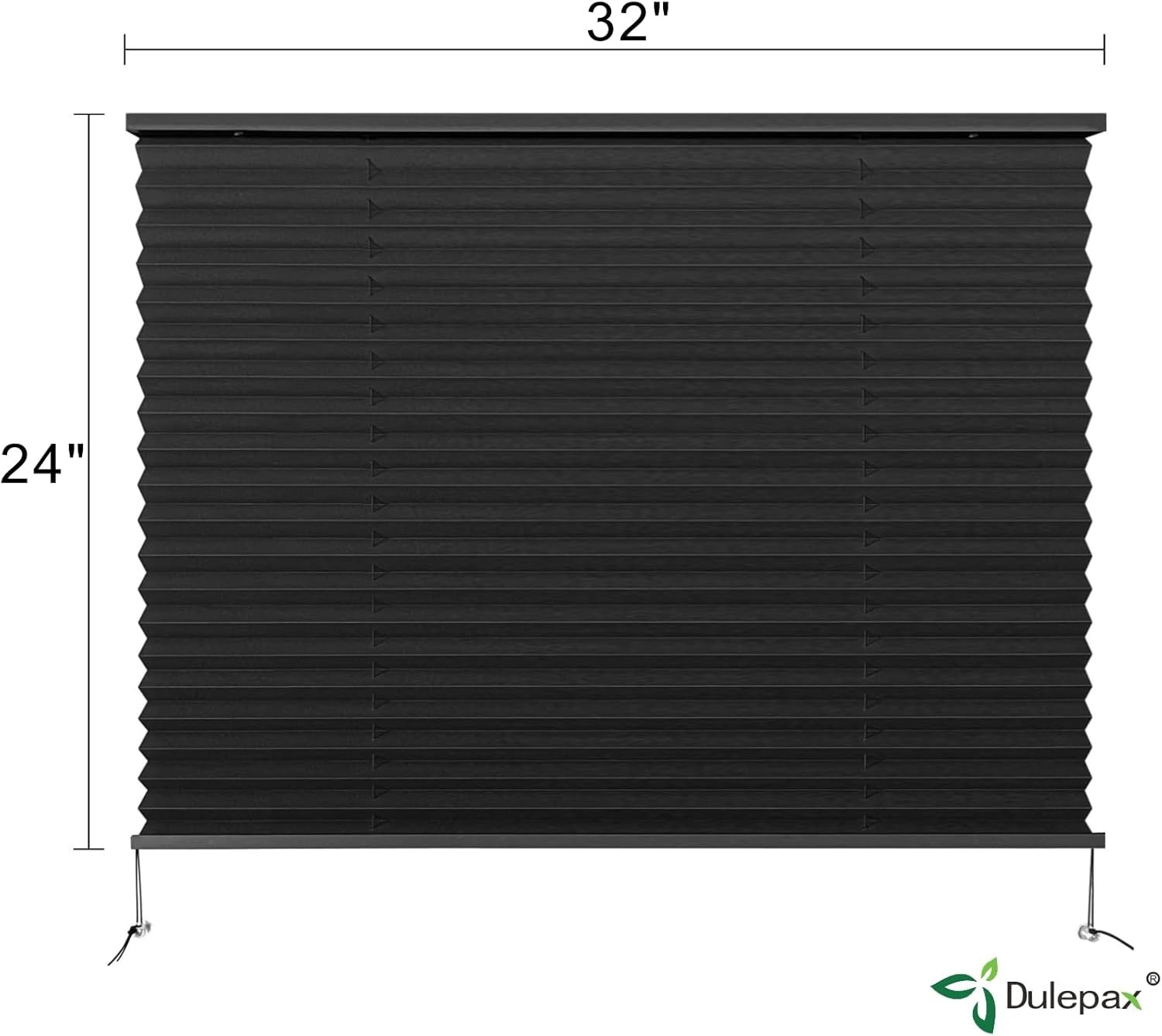 RV Blinds,Rv Pleated Shades,Rv Blinds Pleated Shades, 32″ W X 24″ L Black RV Win