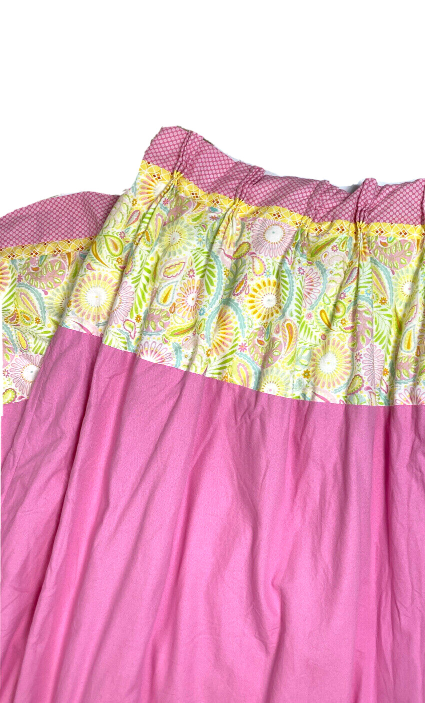 2 Custom Made Luxury Pinch Pleat Curtains Drapes Pink Lilly Stye Girls Heavy