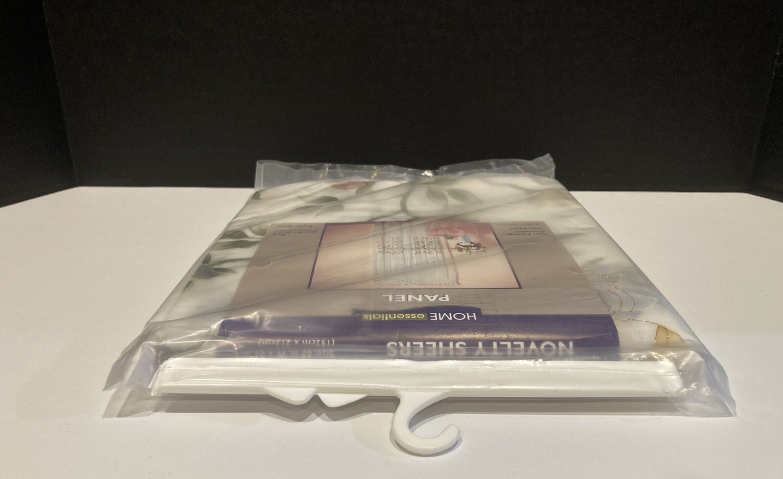 Home Essentials Panel Curtains Belle Style White 60” x 84” NOS