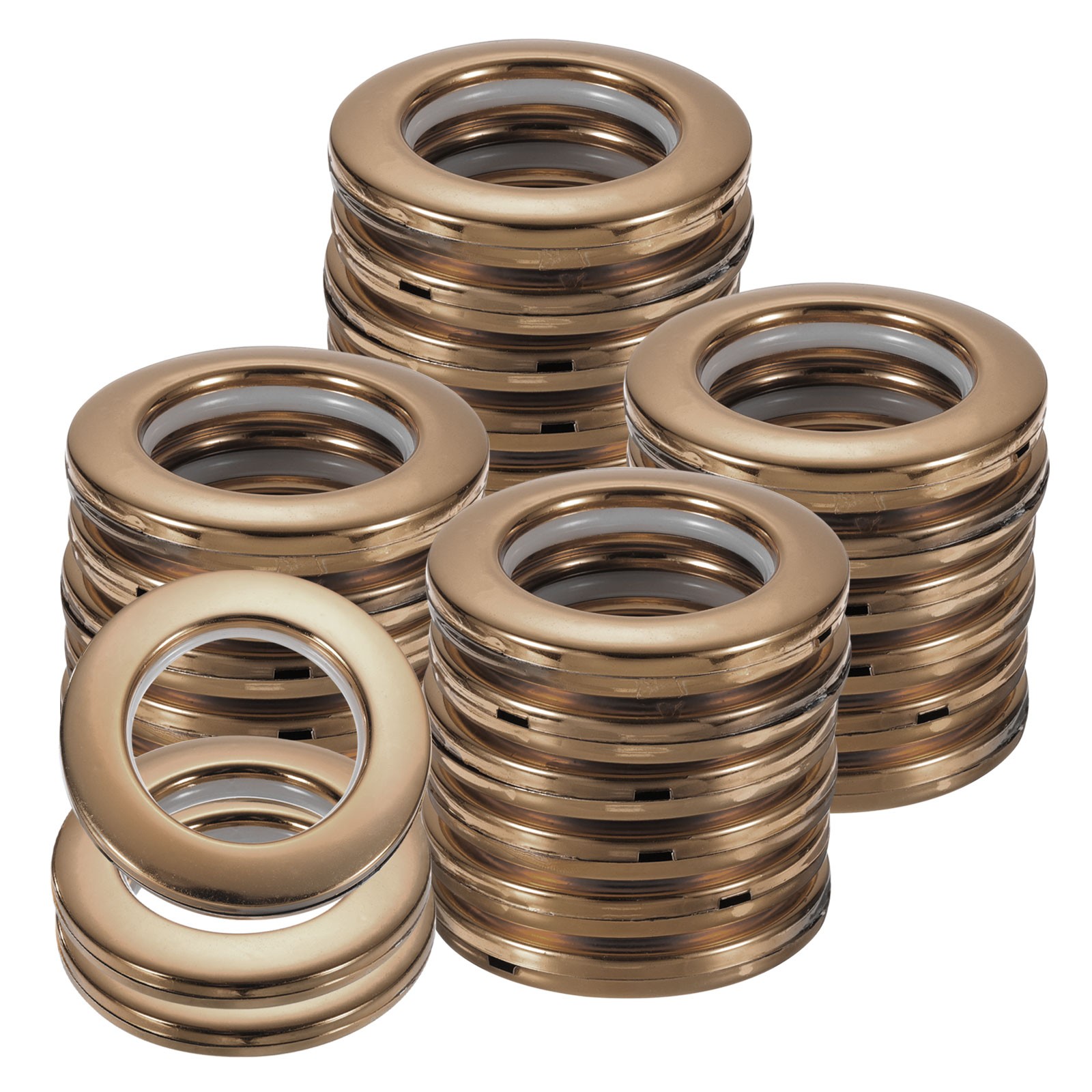 50pcs Curtain Grommets 1-5/7″(42mm) ID Roman Curtain Rings Grey