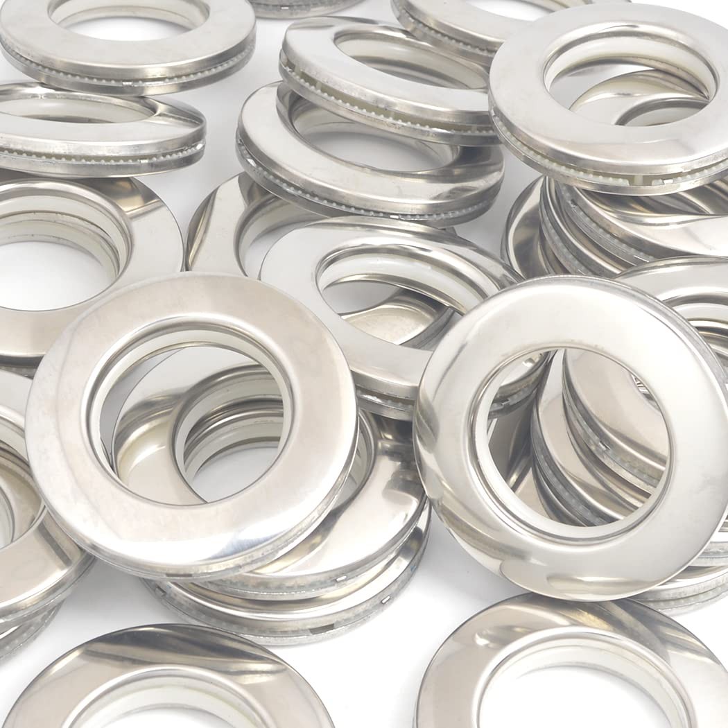 Kuasting Curtain Grommets Surface 20 pcs Stainless Steel Metal Curtain Eyelet…