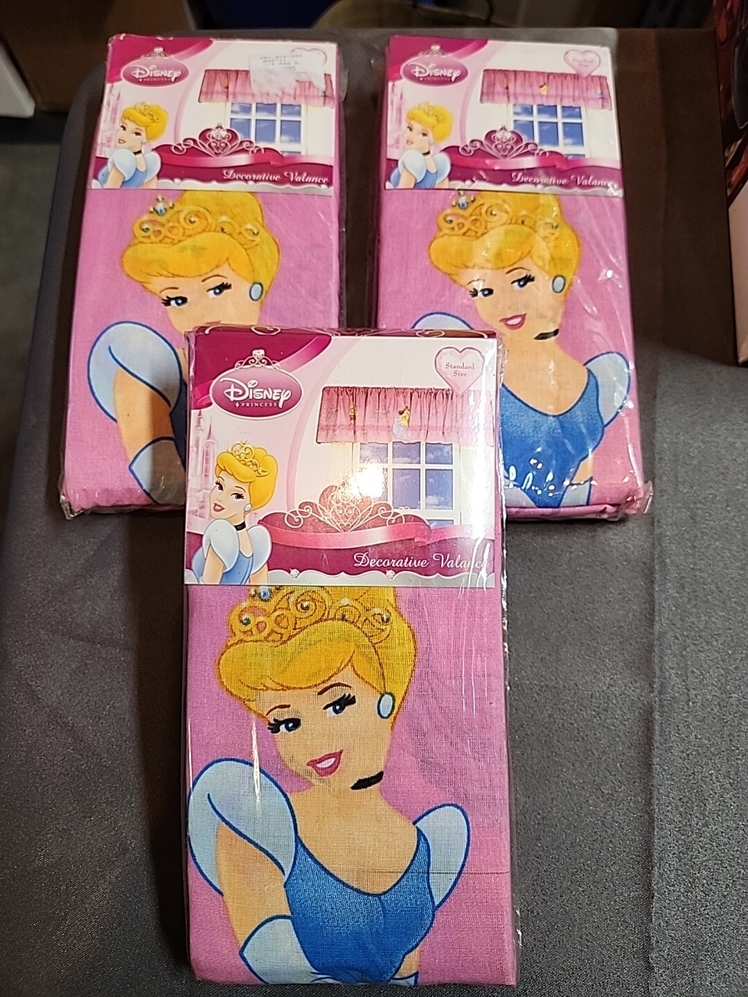 Disney Princess Decorative Curtain Valance Pink Magical Star Dust 3 Packages New