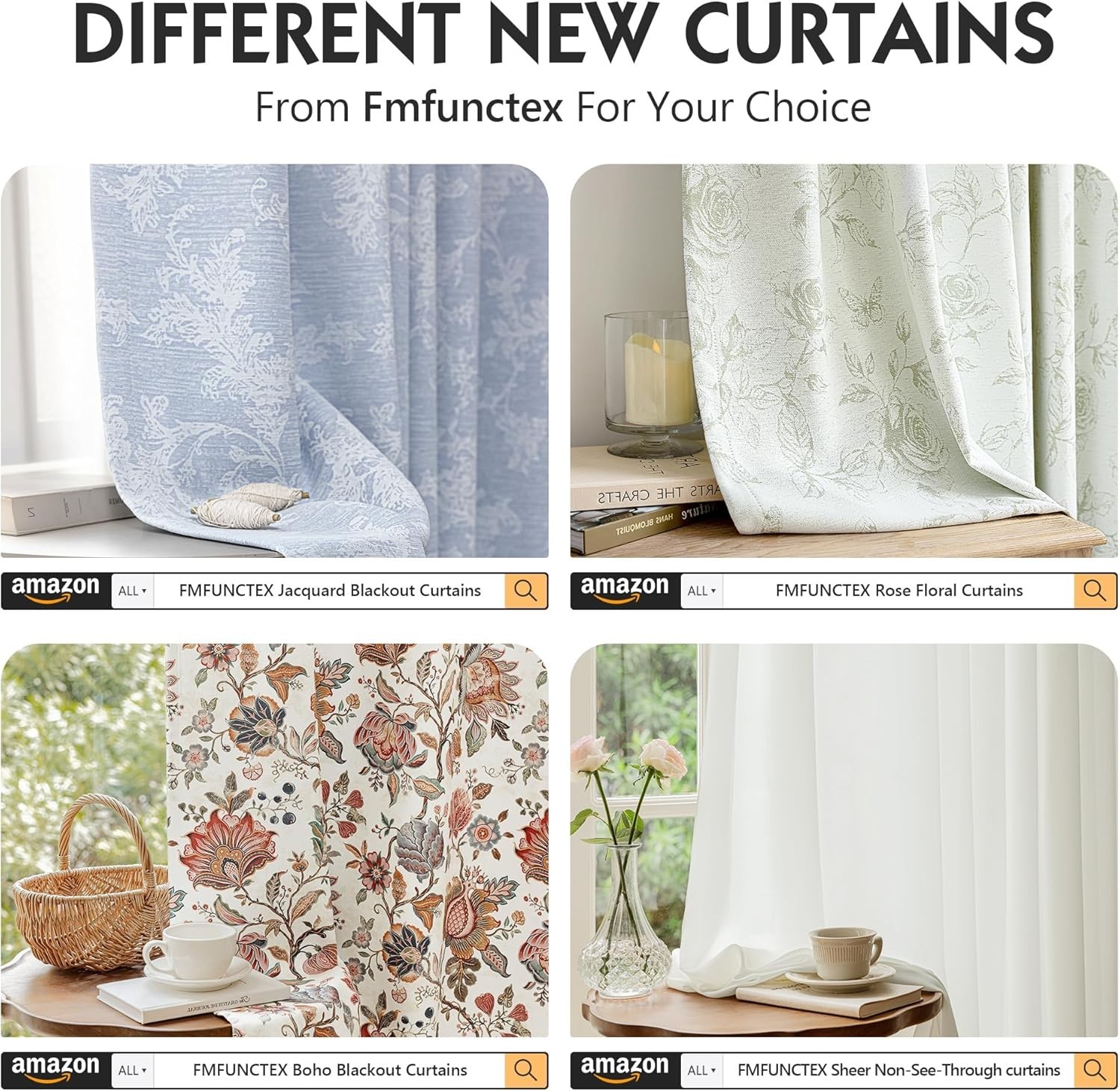 Art Deco Beige Blackout Curtains – Insulated Drapes for Bedroom and Living Room