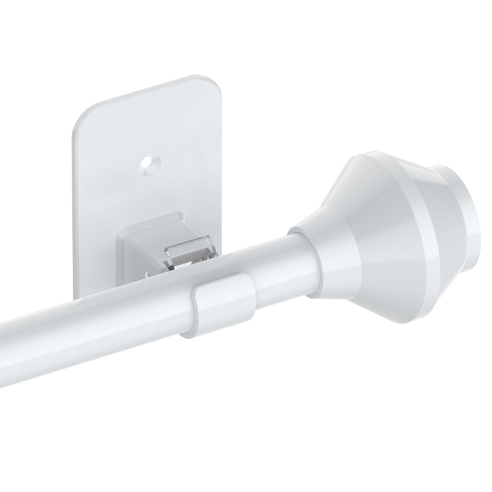 Curtain Rods No Drilling for Windows 48 to 84 Inch 5/8 Inch Telescoping Adjus…