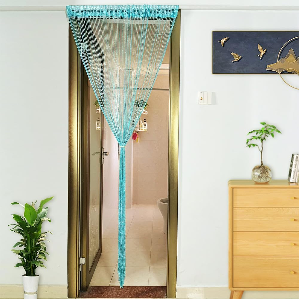 Home Decor Sequin Curtain for Doorway,Door String Curtains, 39X79 Inch Hanging,C