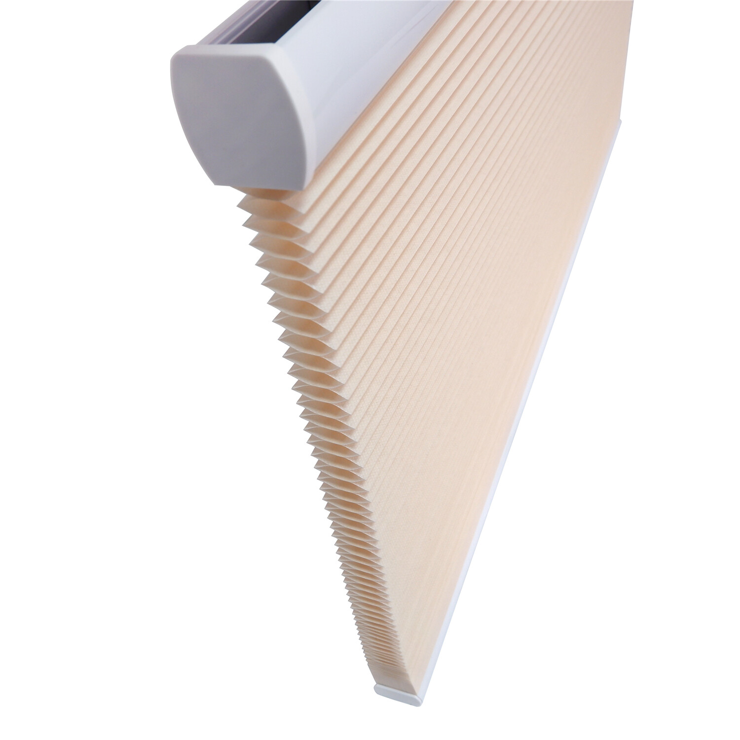 56″ W X 64″ H Beige Privacy & Light Filtering Cordless Cellular Shades Window Bl