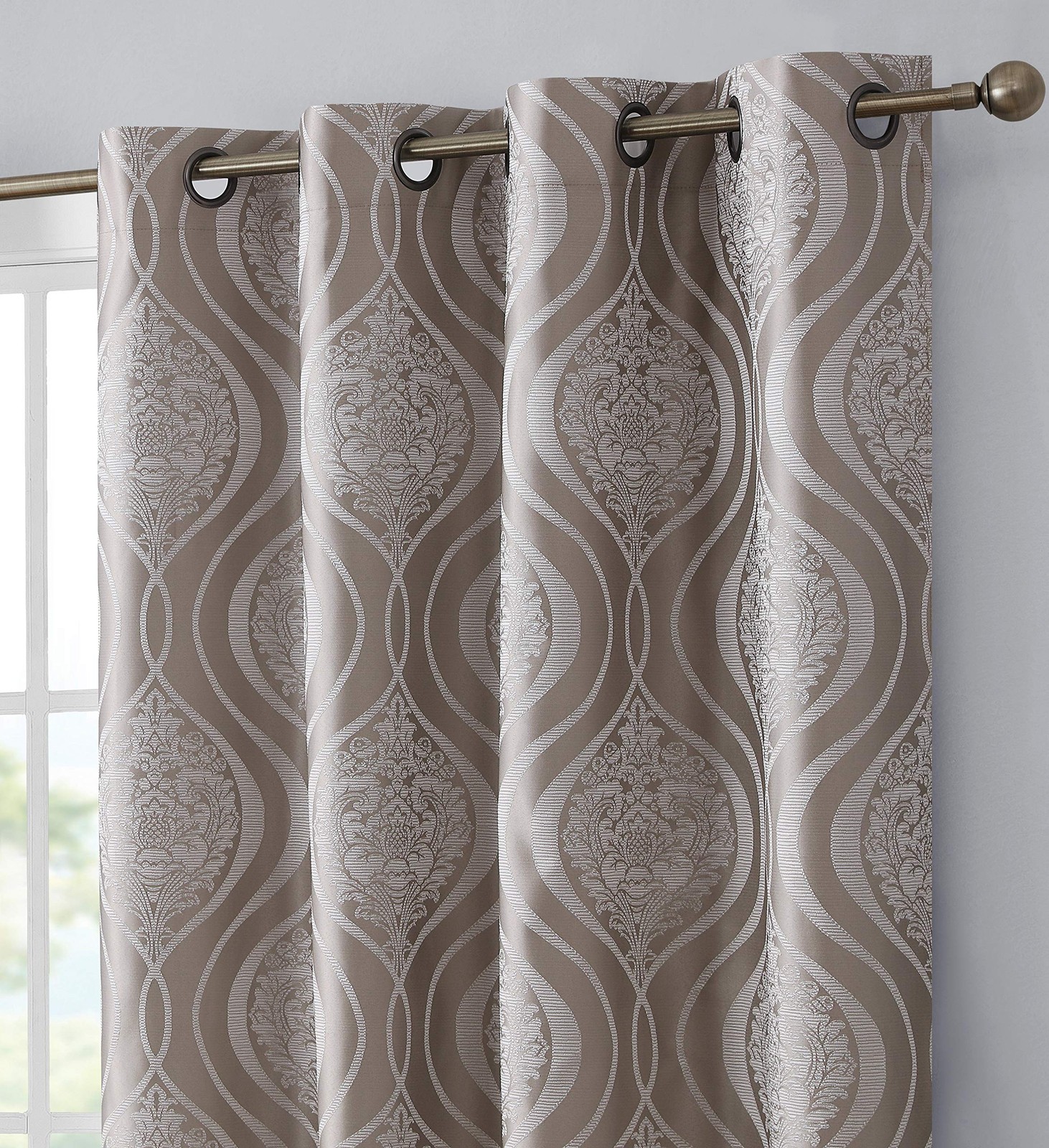 Hlc.Me Montero Damask 100 Blackout Shading Thermal Insulated Energy Efficient