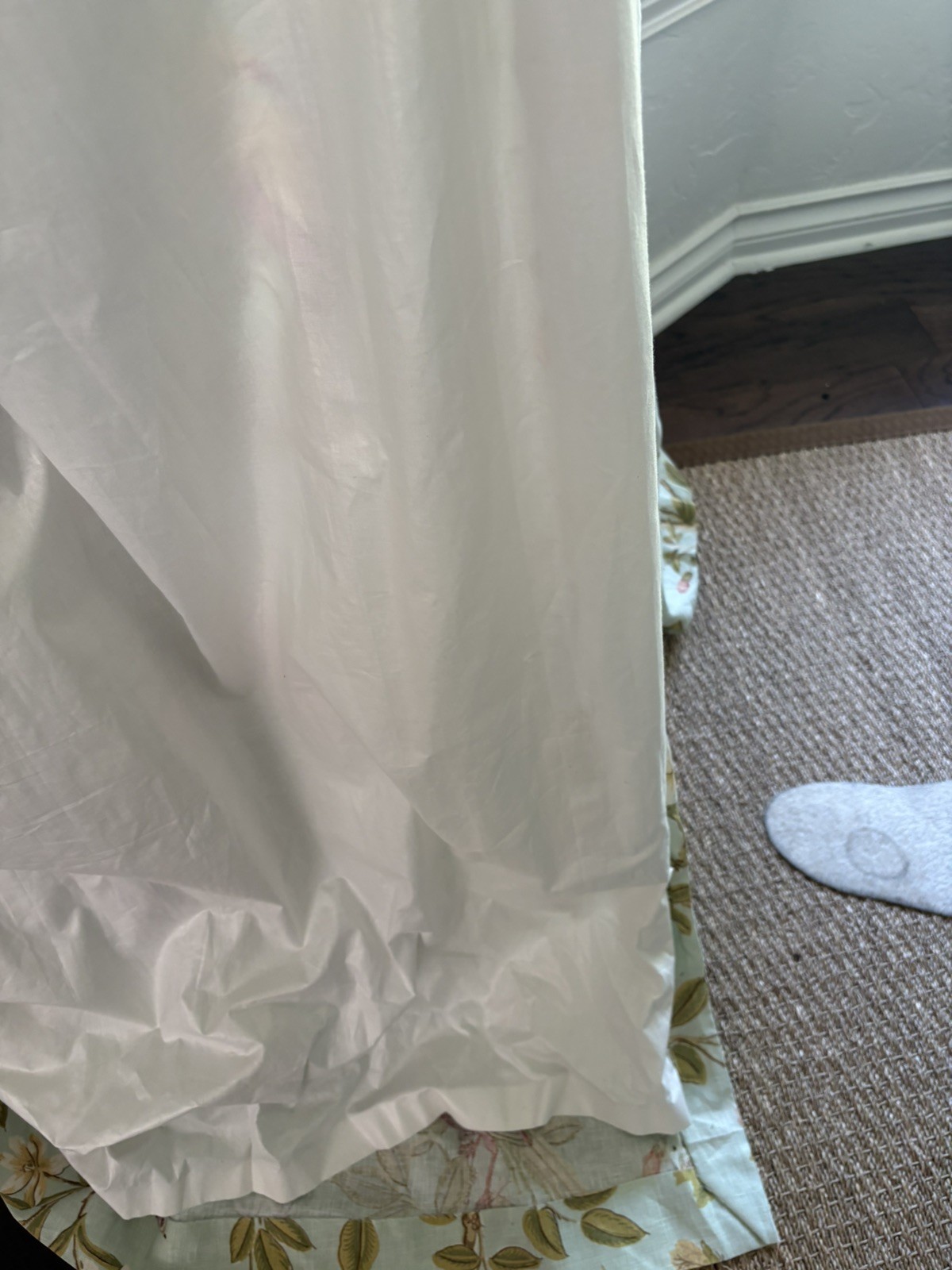 2 Chinoiserie Linen 100 In Long, 200 In Wide French Pleated, Custom, Lined, Read