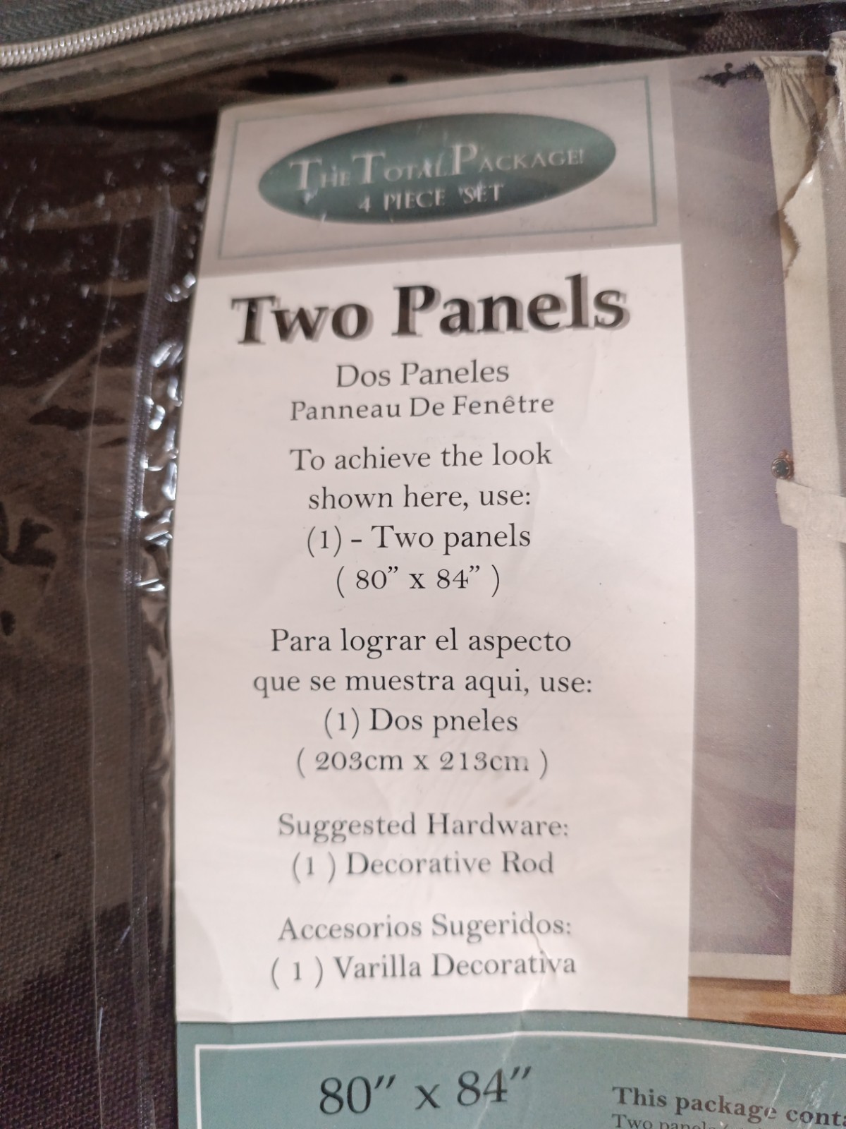 Duck River Textile Two Panels Curtains Samantha 80×84 Champagne 4 Piece Set
