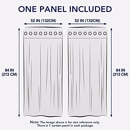 Outdoor Curtains for Patio Waterproof 52″W x 84″L (Pack of 1) White