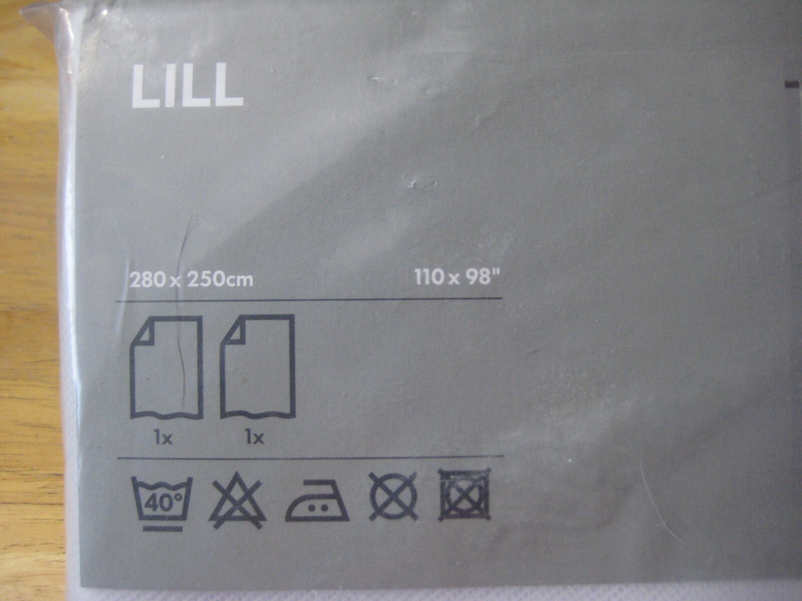 Ikea “Lill” Shear Net Polyester Curtain Panels, 110″ X 98″