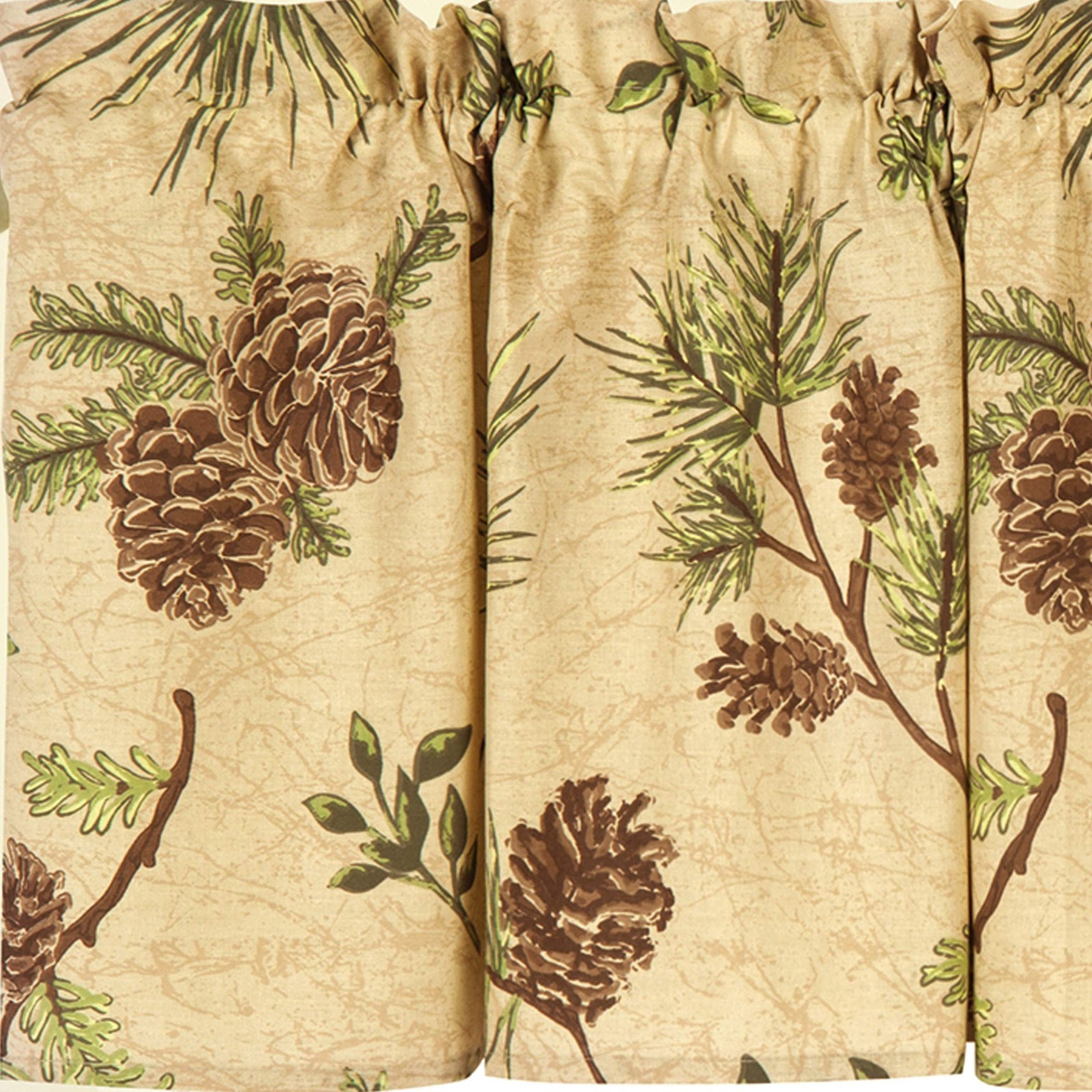 C&f Home Woodland Retreat Window Treatment Curtain Pinecone Decor Decoration Cab