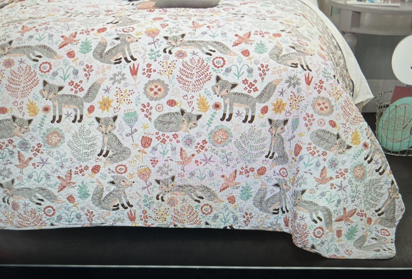 Lush Decor Pixie Fox Quilt Reversible 4 Piece Bedding Set – Queen/Full