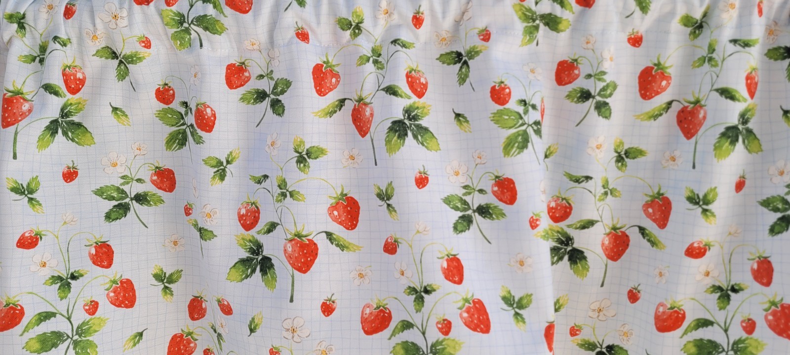 Strawberry Kitchen Valance Curtain