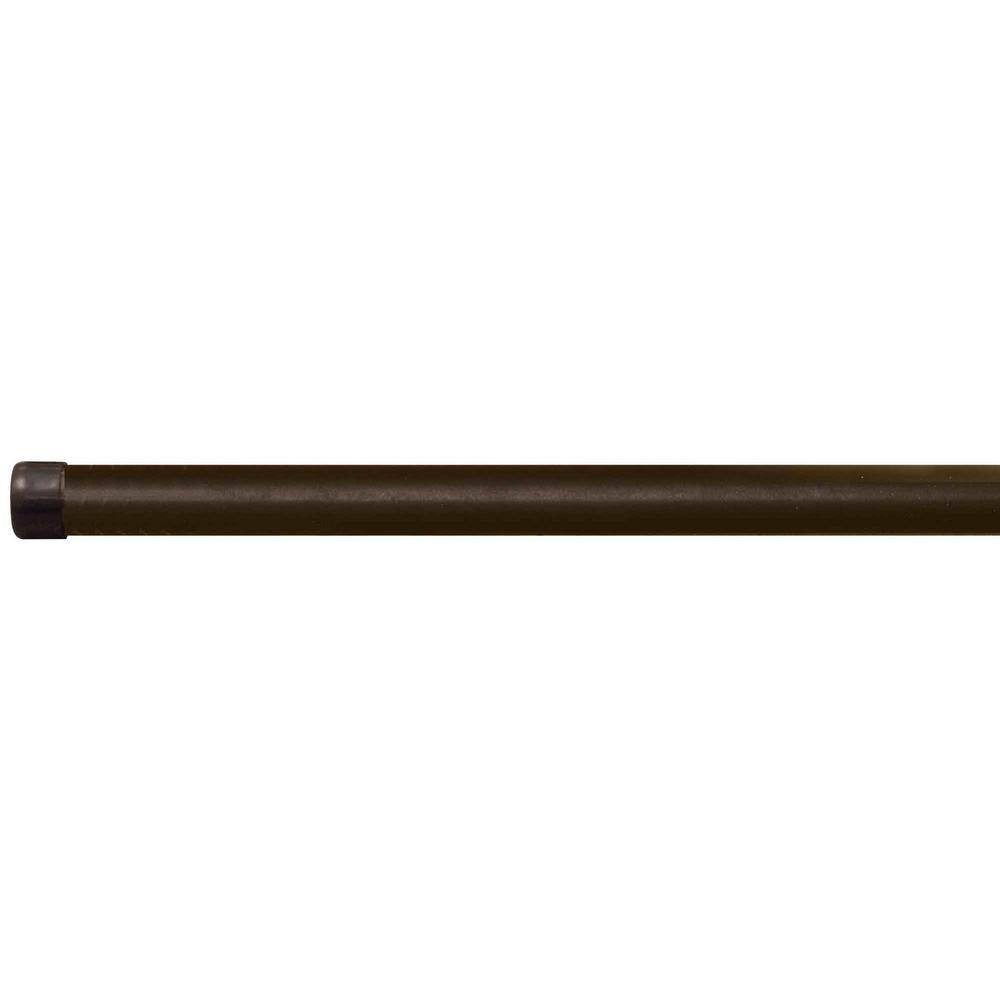 43 In. X 1 In. Dia Telescoping Extension Single Rod in Black