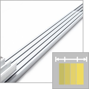 Adjustable Sliding Glass Door Blinds 45.8″- 86″ W x 96″ H, Panel Track Blinds