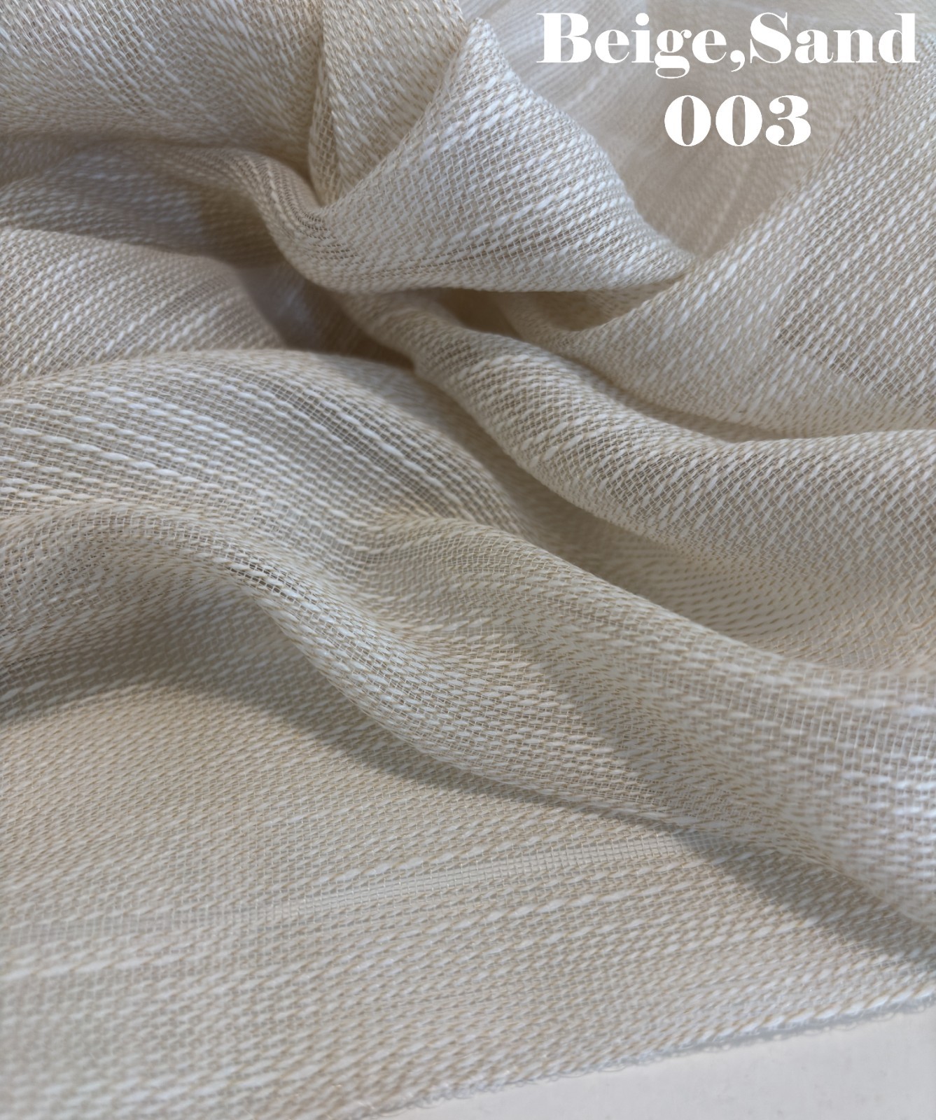 Custom Linen Look Sheer Curtains Textured Rustic Boho Window Drapes Panels
