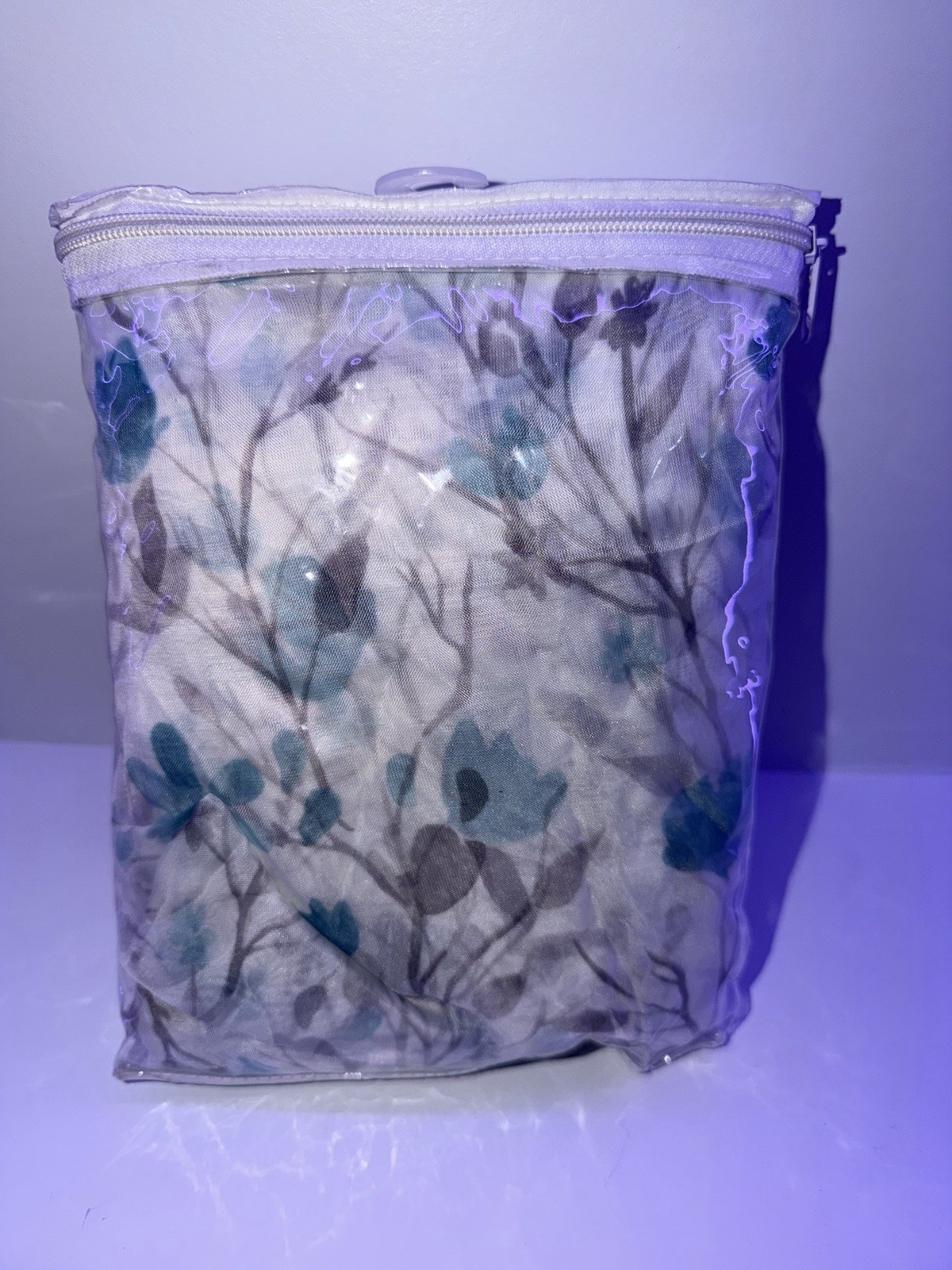 Set of 2 Semi-Sheer Curtain Panels with Floral and Nature
