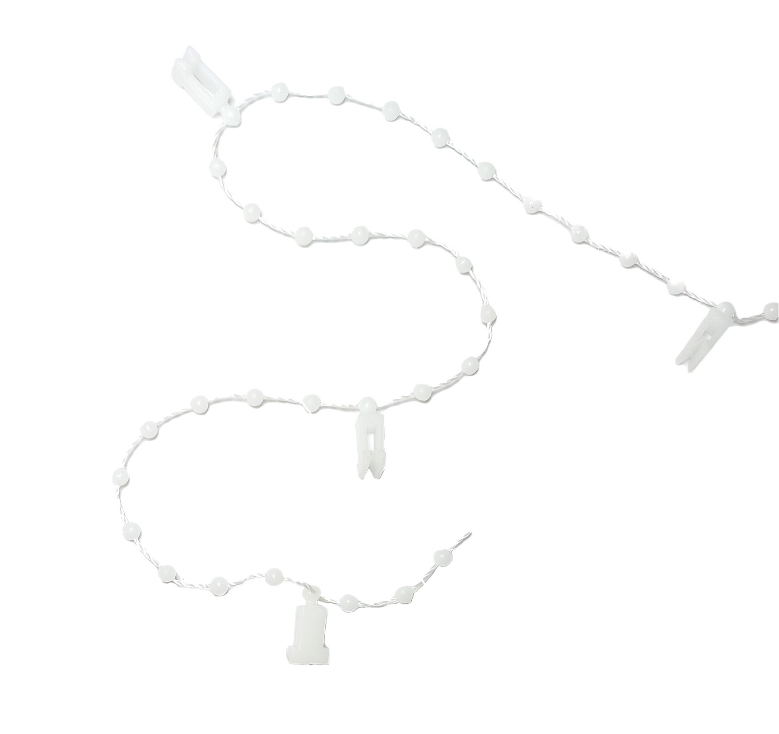 T Clip Vertical Blind Bottom Chain, White Vertical Blinds Chain for 89mm Slats