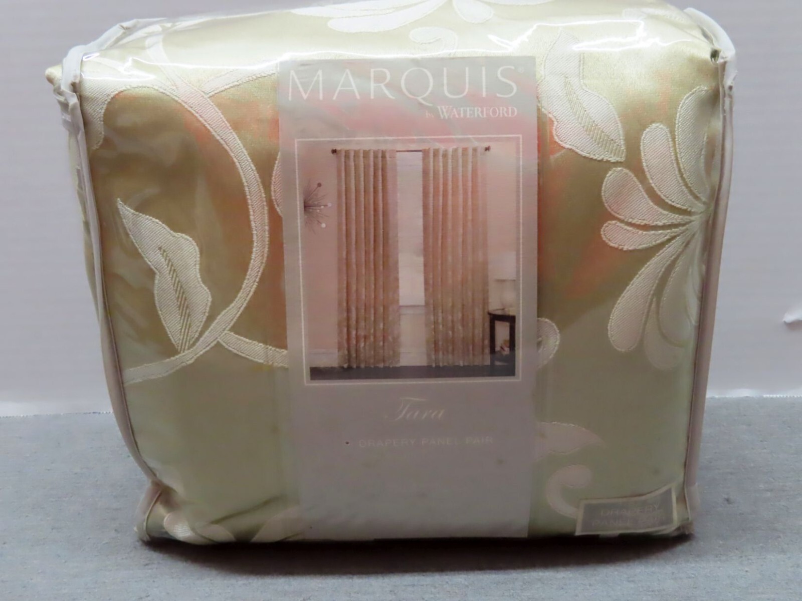 Marquis by Waterford Tara Window Drapery Panel Pair 50in X 84in NEW