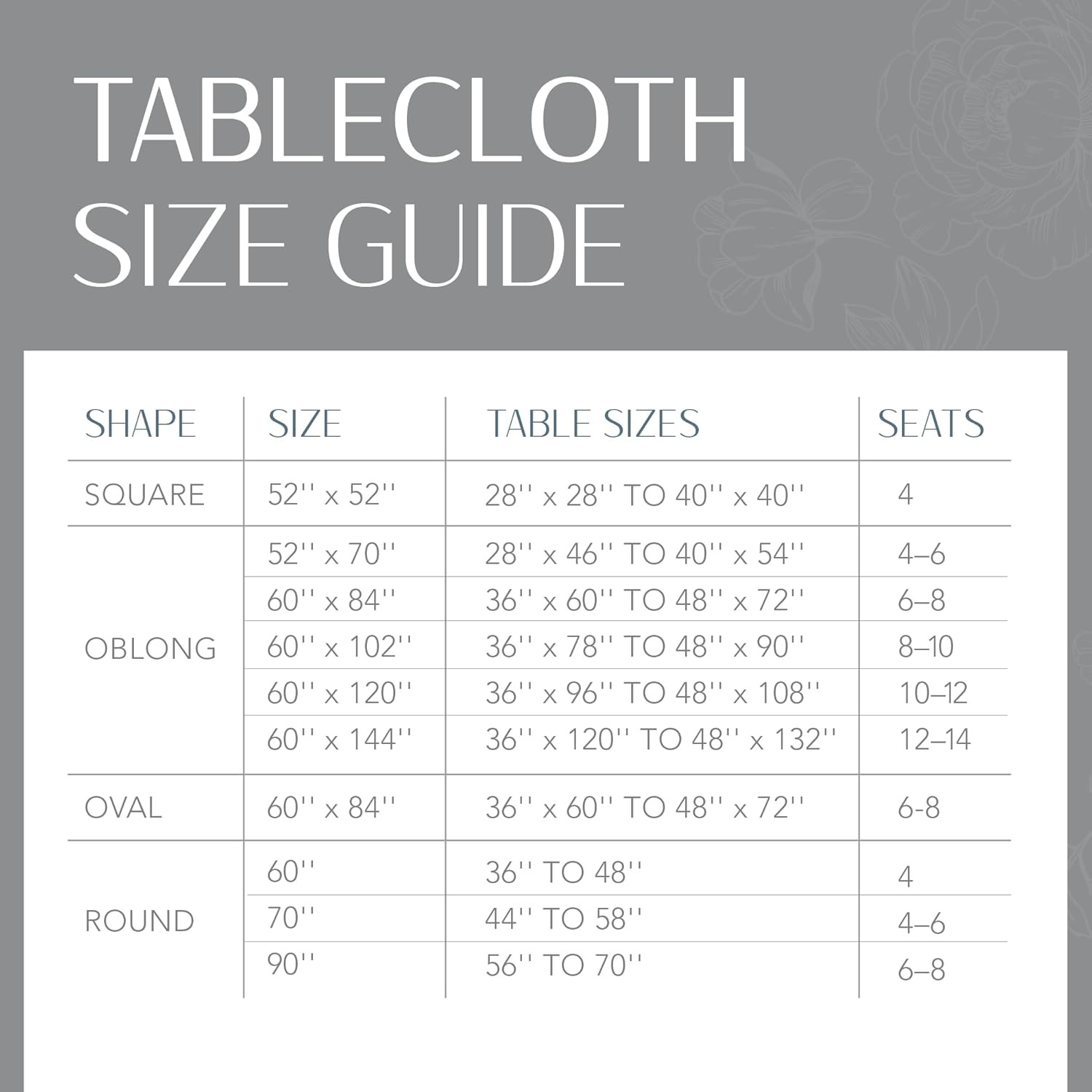 Home Fashions Continental Solid Texture Water, Stain & Wrinkle Resistant Tablecl