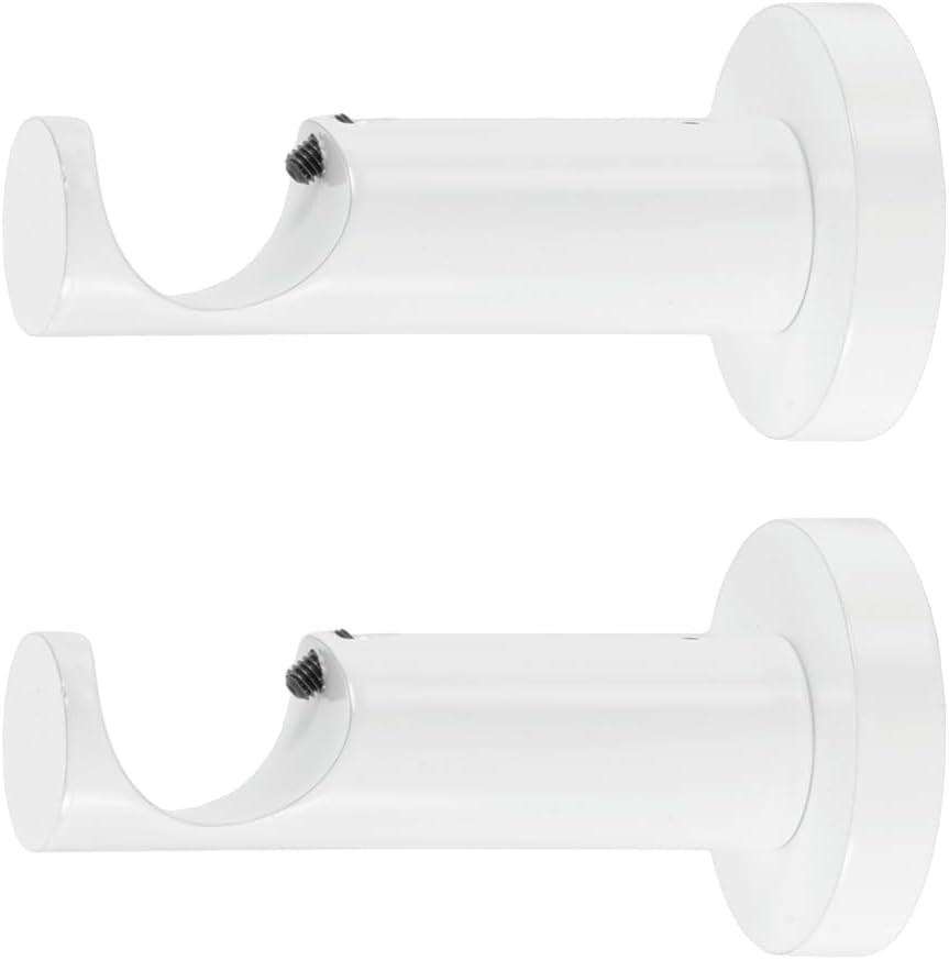 Ceiling or Wall Mount Curtain Rod Brackets Holders for Curtain Rods of 7/8 and 1
