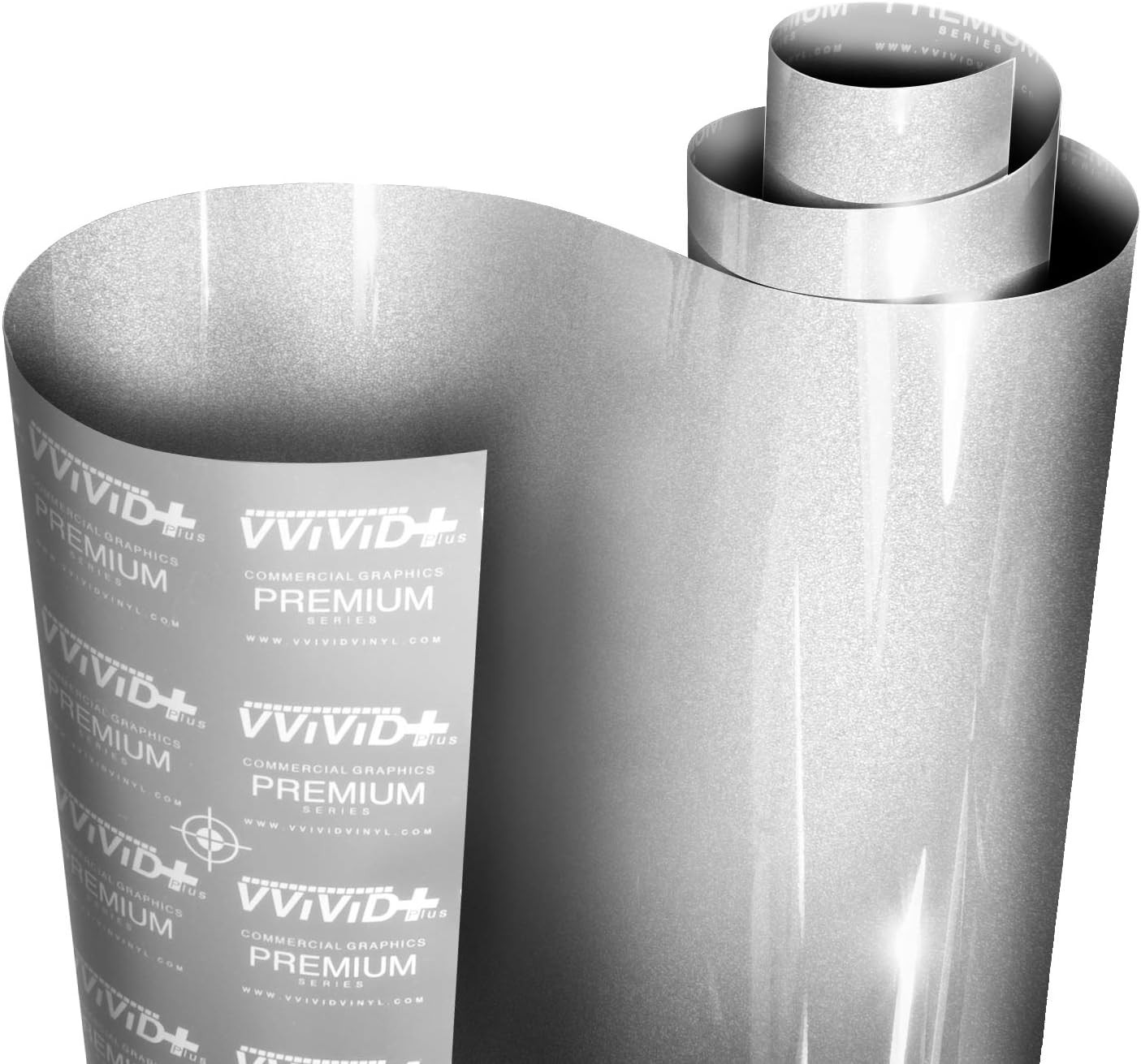 + Ultra Gloss Silver Metallic Vinyl Car Wrap Premium Paint Replacement Film Roll