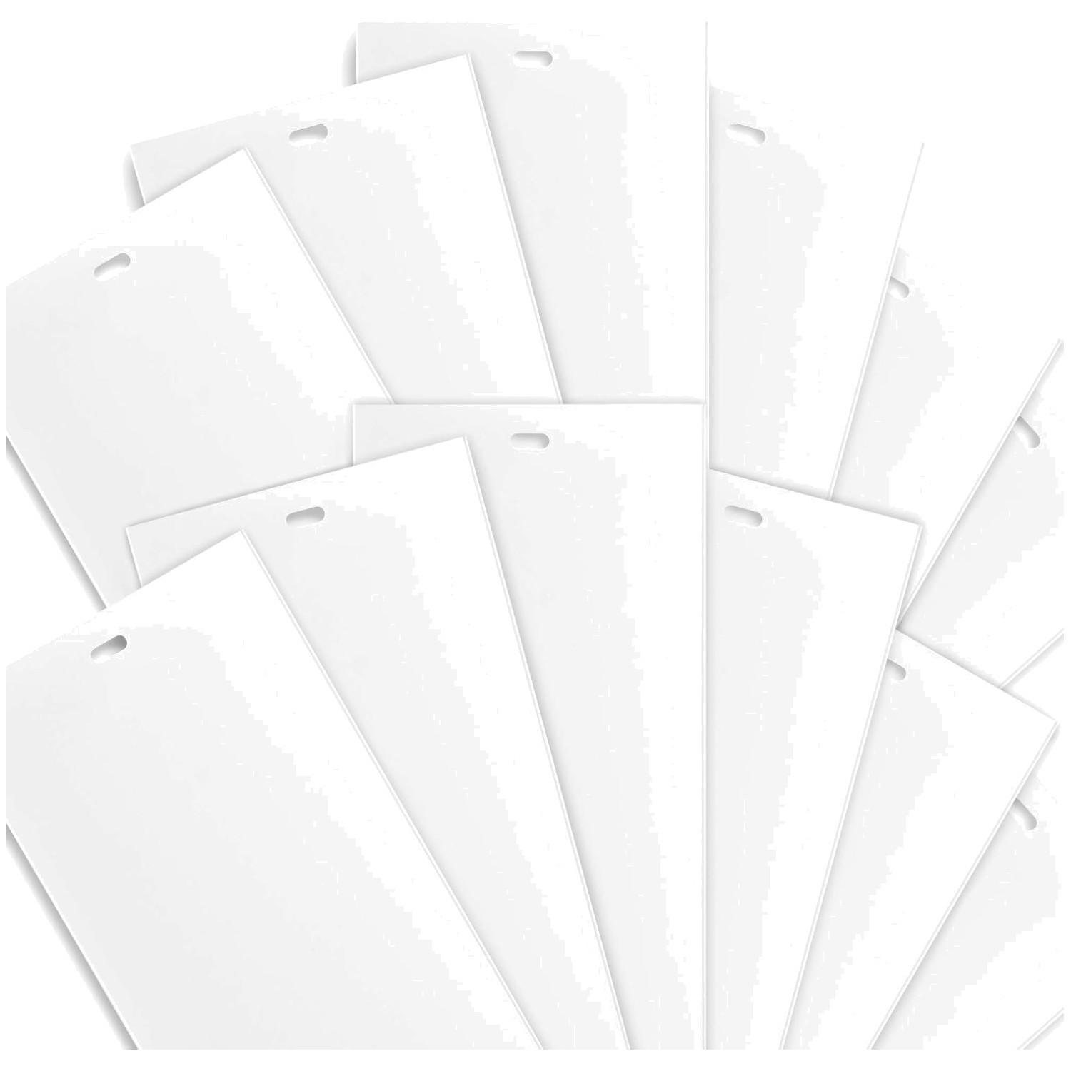 Customizable Vinyl Slats Blinds 82.5″ Length 12 Pack