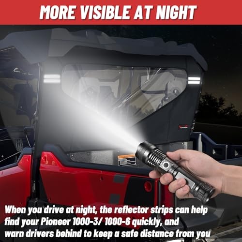 Soft Back Window with Zipper Compatible with Pioneer 1000 3P 6P 2016-2024,