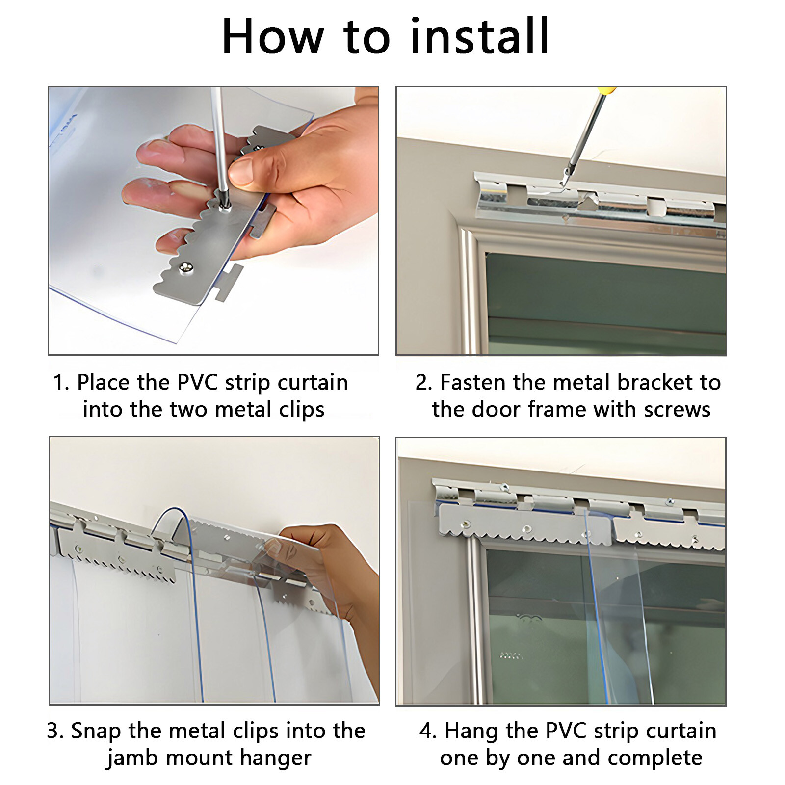 Clear Strip Curtain PVC Door Curtain Plastic Door Curtain for Cooler Freezer