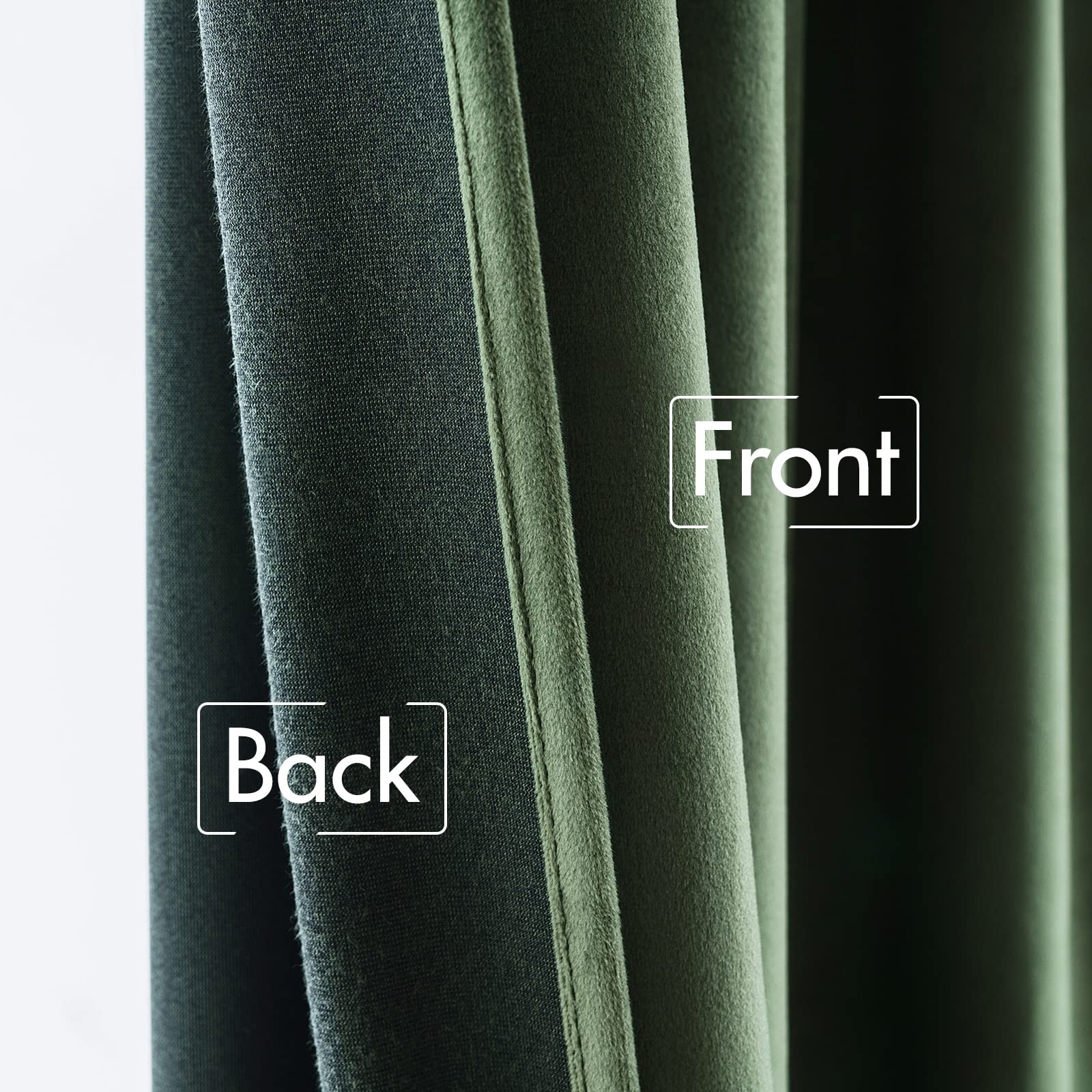 Velvet Curtains 66 Inch Wide – Extra Wide Luxury Room Darkening Curtains for …