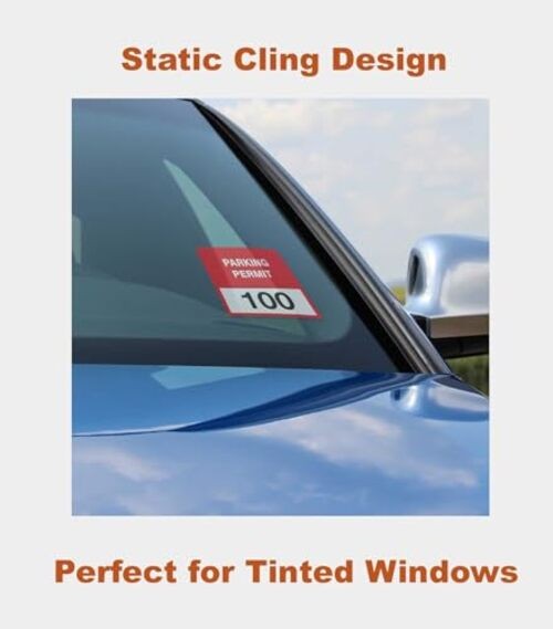 Windshield Sticker Applicator Holder Static Cling, 10 Pack 4 x 6 Inches Heat