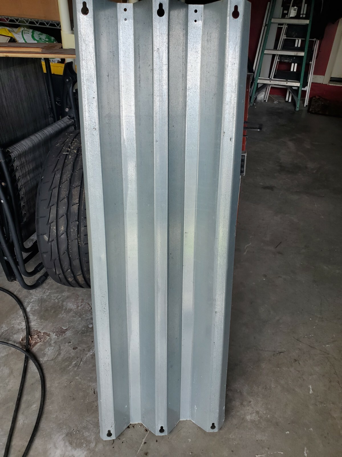 Hurricane Panels – Galvanized Steel – Used – Multiple Lengths – 15″ Width