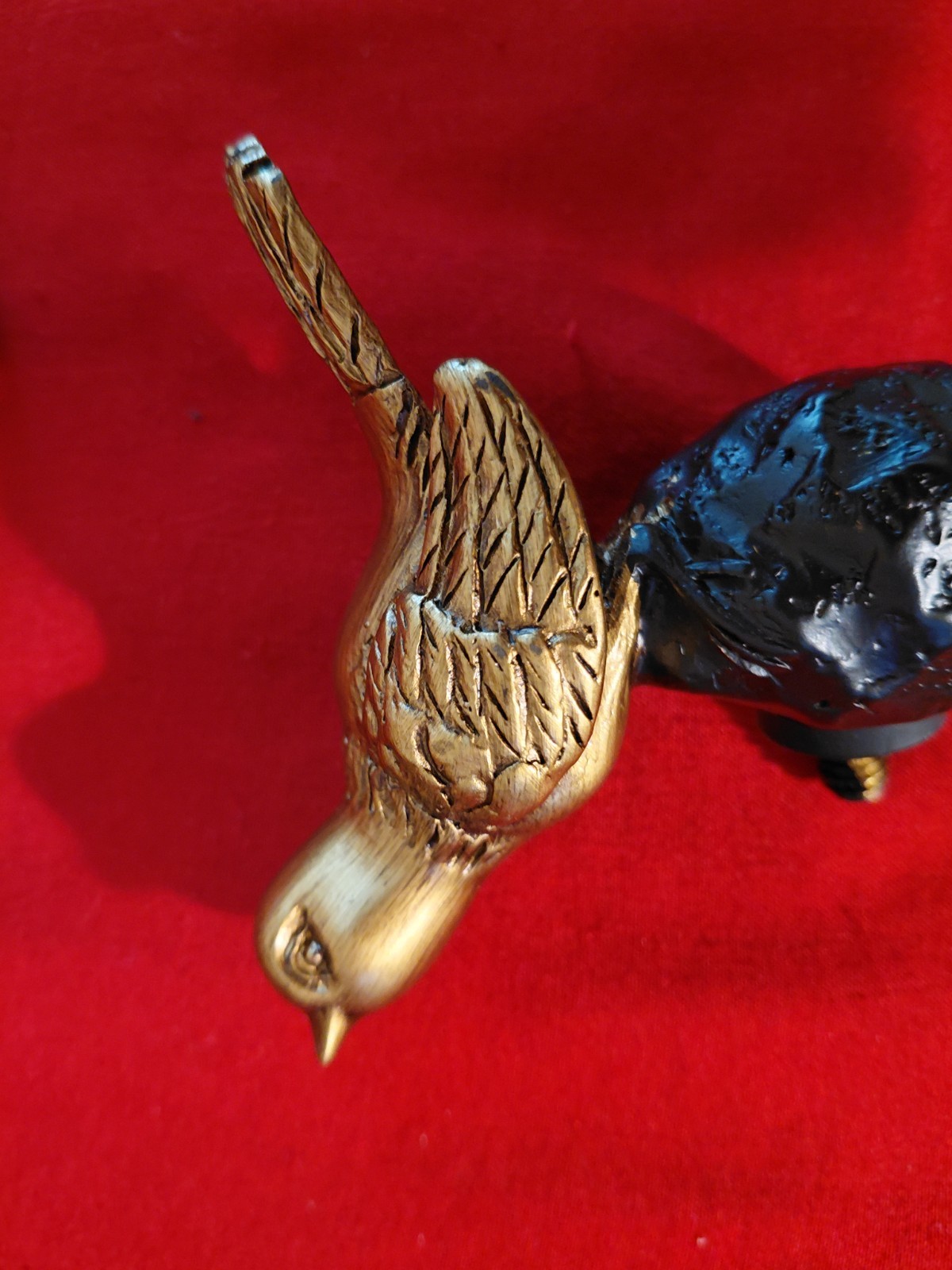 Vintage Decorative Brass Bird Curtain Holdback Or Plant Hanging – New! –