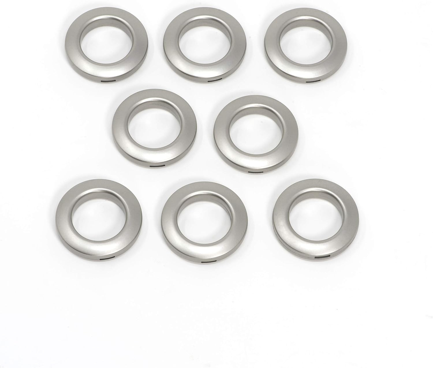 Curtain Grommets, 1″ (25 Mm) Inner Diameter, Heavy-Duty Plastic, Pewter Color, S